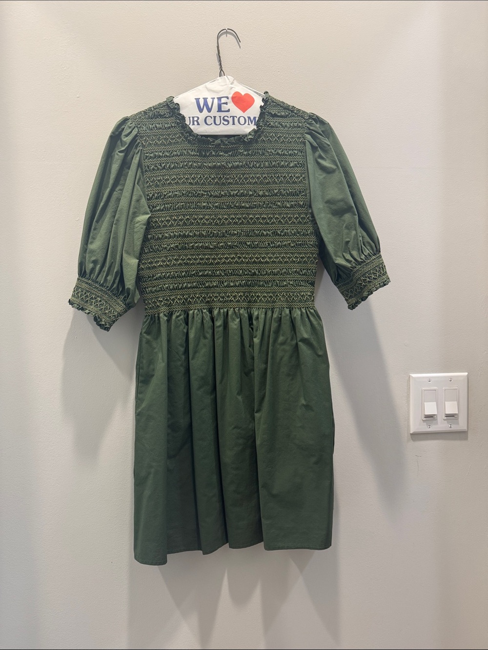 Hill House Home Vivi Nap Dress in Leaf Green - Picture 2 of 5